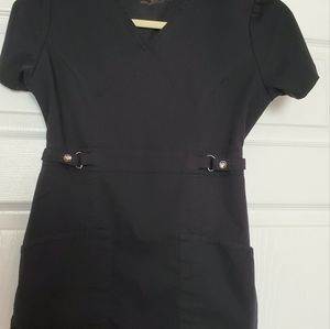 Cherokee Women's Junior Fit Mock Wrap Scrub